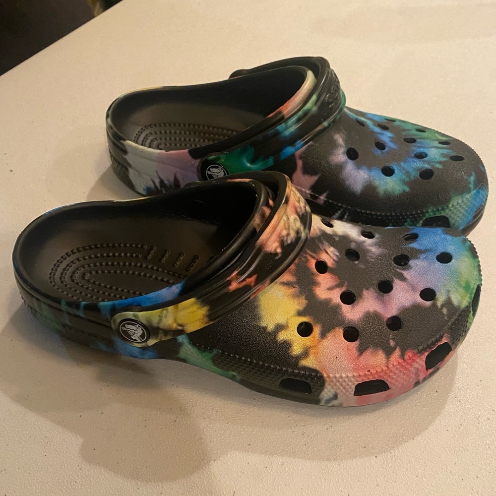 Tie Dye Crocs